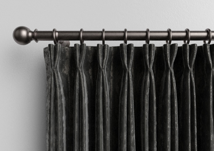 Crushed Velvet, Steel - Made to Measure Curtains - Image 10